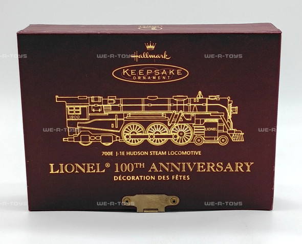 Lionel 100th Anniversary Keepsake Ornament 700E J-1E Hudson Steam Locomotive