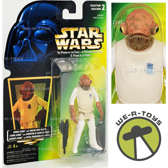 Star Wars The Power of the Force Admiral Ackbar Action Figure 1997 Hasbro 69686