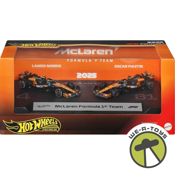 Hot Wheels Premium McLaren 2025 Formula 1 Team #81 & Team #4