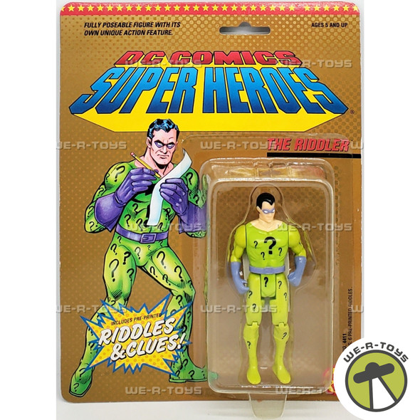 DC Comics Super Heroes The Riddler Action Figure 1989 Toy Biz 04411