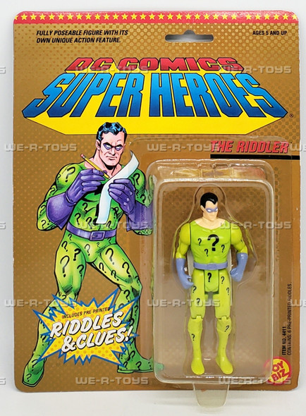 DC Comics Super Heroes The Riddler Action Figure 1989 Toy Biz 04411