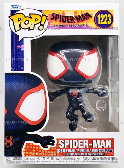 Funko POP Spider-Man Across the Spiderverse Spider-Man 1223 Bobble Head Figure