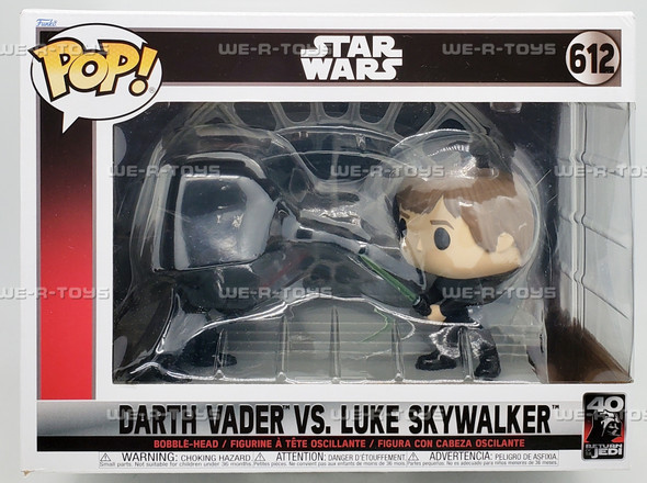 Funko POP Star Wars Darth Vader vs Luke Skywalker 612 Bobble Head Figures