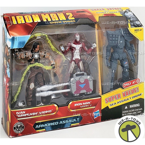 Marvel Iron Man 2 Ivan Whiplash Vanko and Iron Man Mark V Figure Set 57741