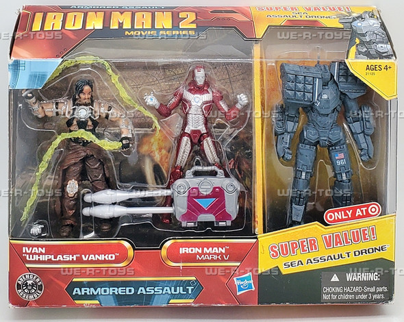 Marvel Iron Man 2 Ivan Whiplash Vanko and Iron Man Mark V Figure Set 57741