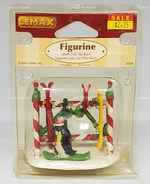 Lemax North Pole Ski Rack Polyresin Figurine 2006