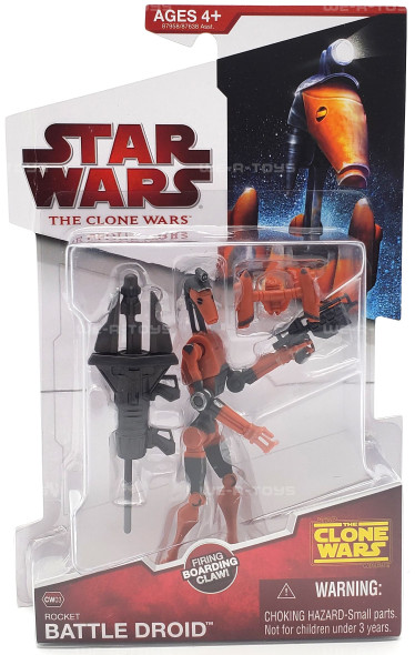 Star Wars The Clone Wars Rocket Battle Droid Action Figure 2009 Hasbro #87958