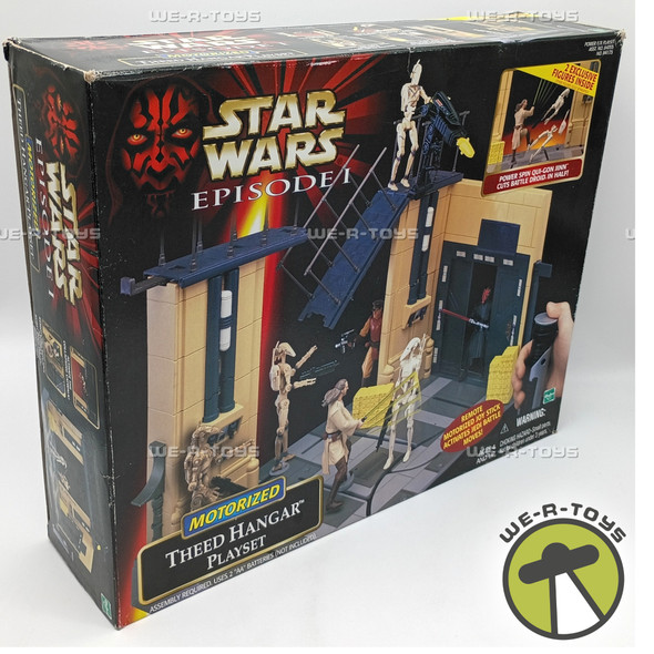 Star Wars Episode 1 Motorized Theed Hangar Action Figures Hasbro