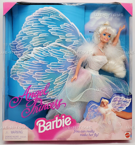 Angel Princess Barbie Doll You Make Her Fly 1996 Mattel 15911