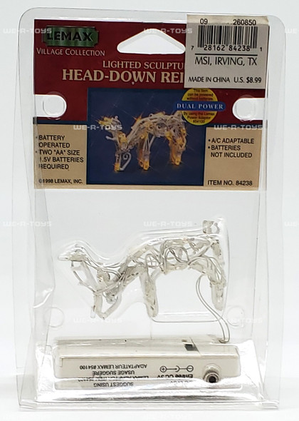 Lemax Head-Down Reindeer Lighted Sculpture Lemax Village Collection