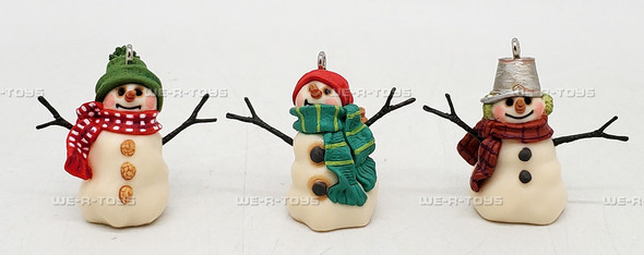 Hallmark Keepsake The Snowmen of Mitford Miniature Christmas Ornaments Set of 3