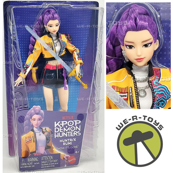 Netflix Kpop Demon Hunters HUNTR/X Rumi Fashion Doll 2026 Mattel 42487