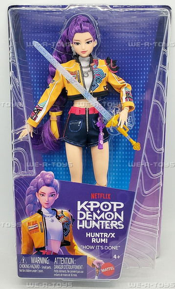 Netflix Kpop Demon Hunters HUNTR/X Rumi Fashion Doll 2026 Mattel 42487