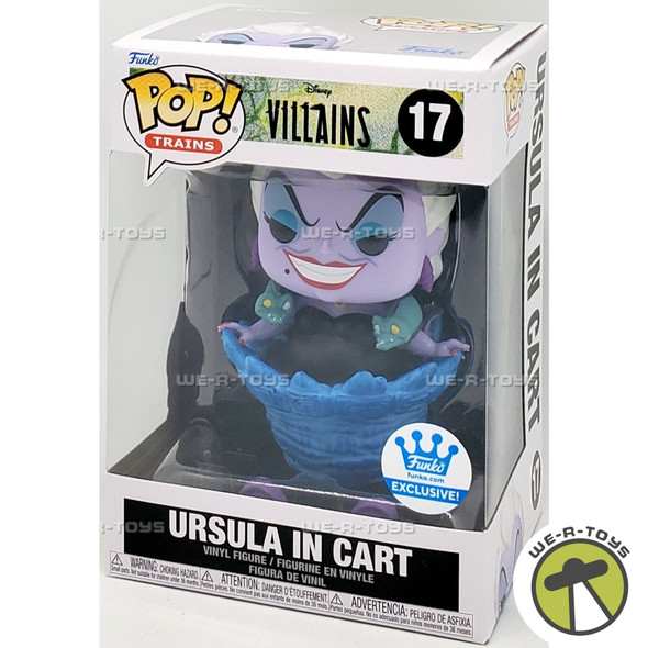 Funko POP Trains Disney Villains Ursula in Cart 17 Shop Exclusive Vinyl Figure