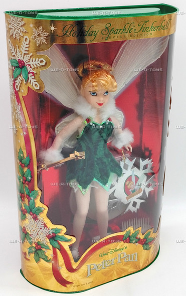 Peter Pan Holiday Sparkle Tinkerbell Special Edition Doll 1999 Mattel 25566