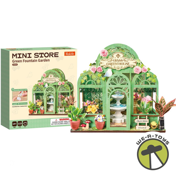 Rolife Green Fountain Garden DIY Miniature House DS049