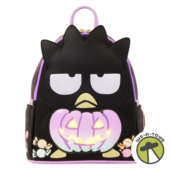 Sanrio Badtz-Maru Pumpkin Light-Up Cosplay Mini Backpack Loungefly