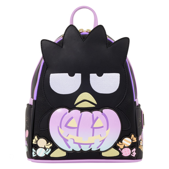 Sanrio Badtz-Maru Pumpkin Light-Up Cosplay Mini Backpack Loungefly
