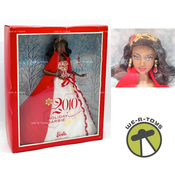 2010 Holiday Barbie Doll African American Mattel R4546