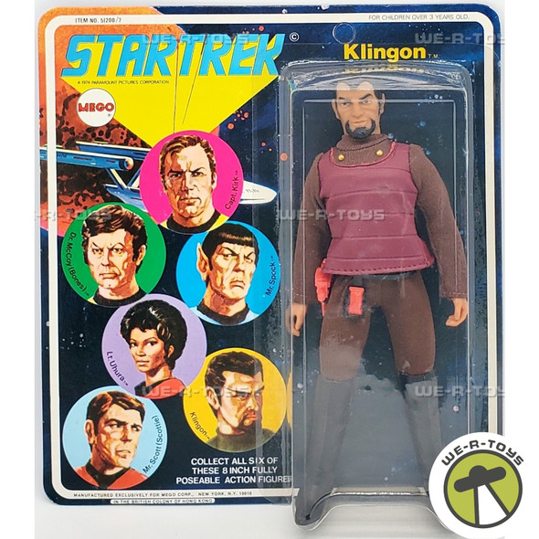 Star Trek Klingon 8 Inch Fully Poseable Action Figure 1974 Mego 51200/7