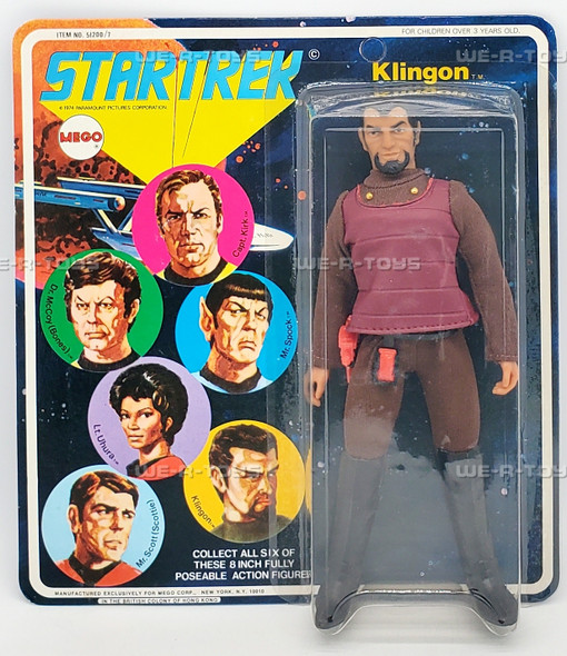 Star Trek Klingon 8 Inch Fully Poseable Action Figure 1974 Mego 51200/7