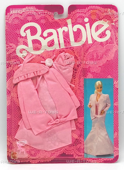 Barbie Fancy Frills Lingerie Fashion Pink Nightgown 1986