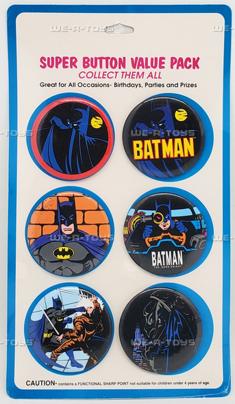 DC Batman Super Button Value Pack of 6 Buttons OSP Publishing