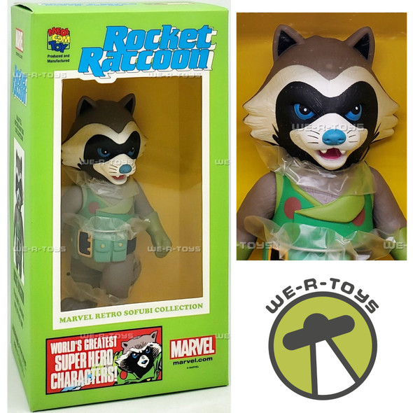 Marvel Retro Sofubi Rocket Raccoon 10 Inch Action Figure Medicom Toys 53169