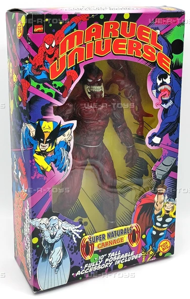 Marvel Universe Carnage Super Naturals 10" Action Figure Toy Biz 1999