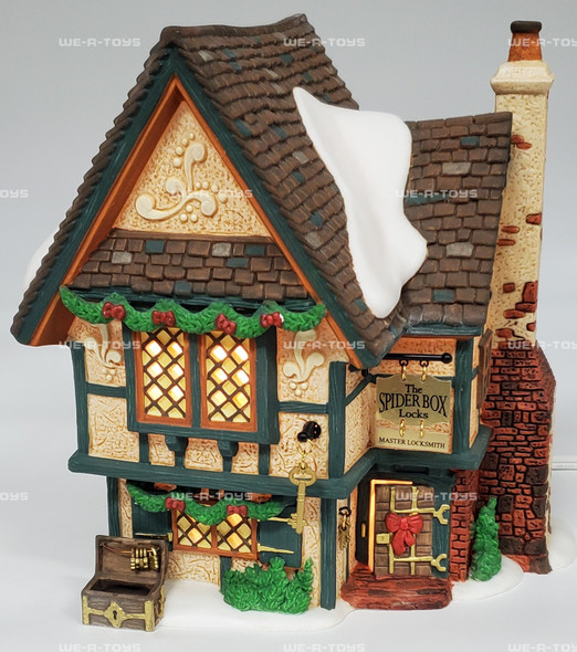 Department 56 The Spider Box Locks Dickens' Village Series Porcelain Building