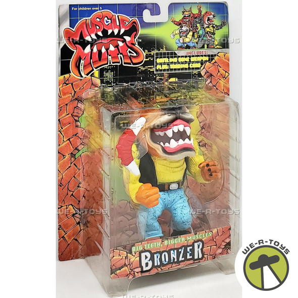 Muscle Mutts Bronzer Figure in Package 1997 Street Wise Designs 15053 RARE