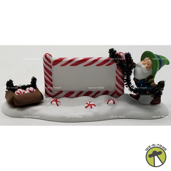 Department 56 Village Peppermint Sign Porcelain Village Accessory
