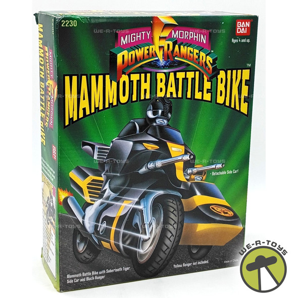 Mighty Morphin Power Rangers Mammoth Battle Bike with Sabertooth Tiger Side Car