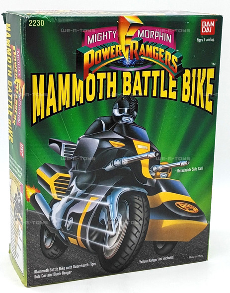 Mighty Morphin Power Rangers Mammoth Battle Bike with Sabertooth Tiger Side Car
