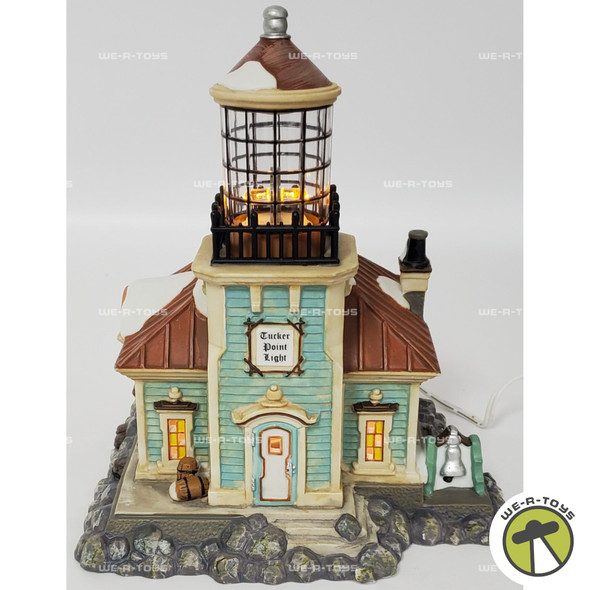 Department 56 Tucker Point Light House New England Village Series Building