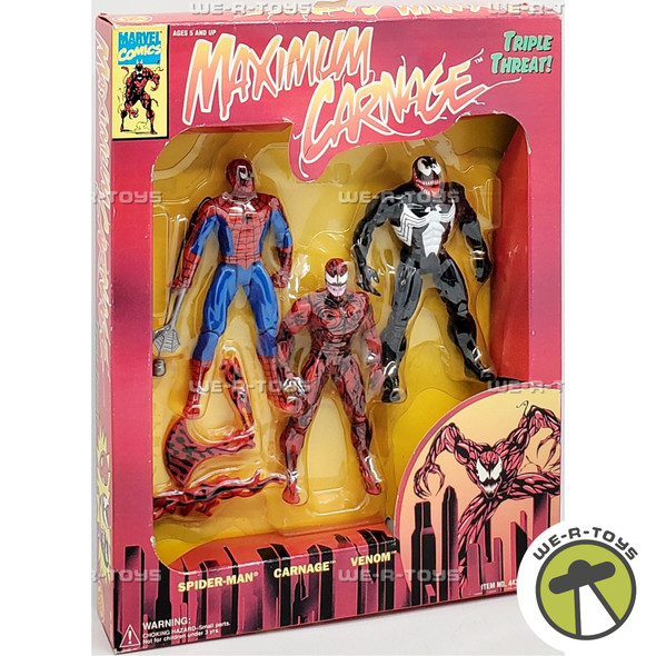 Marvel Maximum Carnage Triple Threat Action Figure Set of 3 Toy Biz 44300
