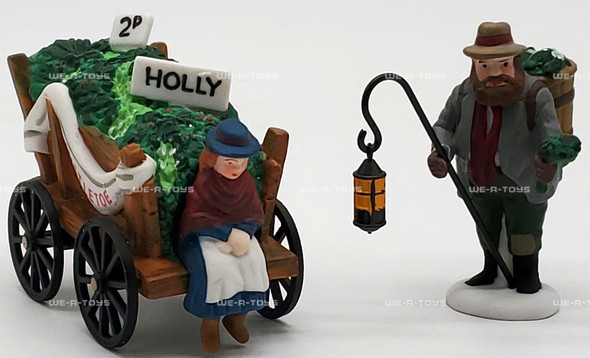 Department 56 Chelsea Market Mistletoe Monger & Cart Heritage Village Figurine