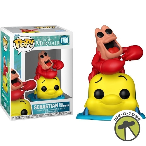 Funko Pop The Little Mermaid Sebastian and Flounder Vinyl Figure #1756