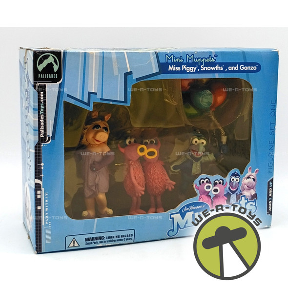 Mini Muppets Figure Pack- Miss Piggy, Gonzo, Snowths 2003 Palisades