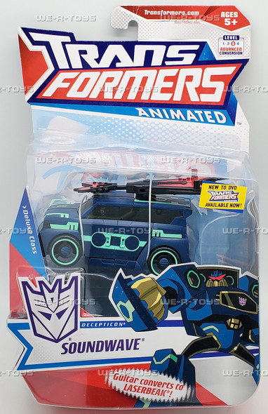 Transformers Animated Decepticon Soundwave Deluxe Class Action Figure Hasbro