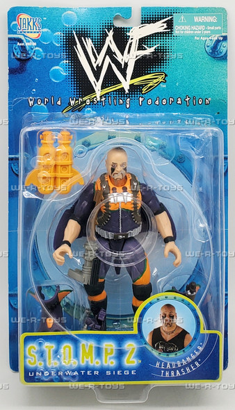 WWE S.T.O.M.P. 2 Underwater Siege Headbanger Thrasher Action Figure Jakks 88102