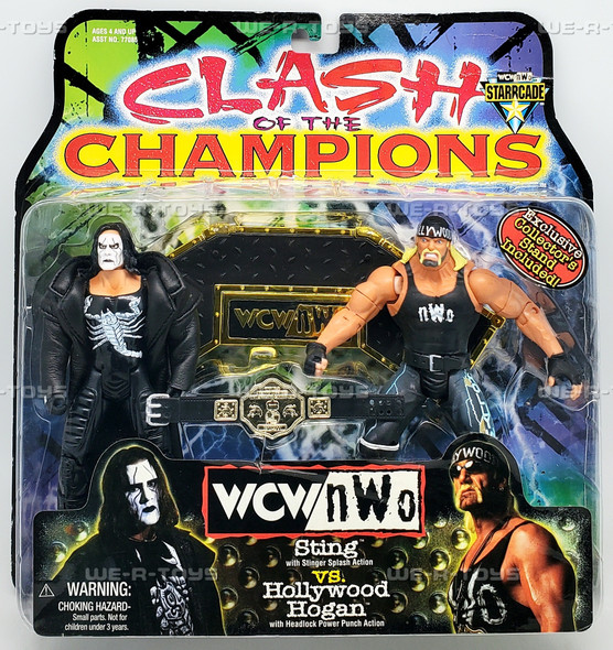 WCW NWO Starcade Clash of the Champions Sting vs Hollywood Hogan Figures 77086