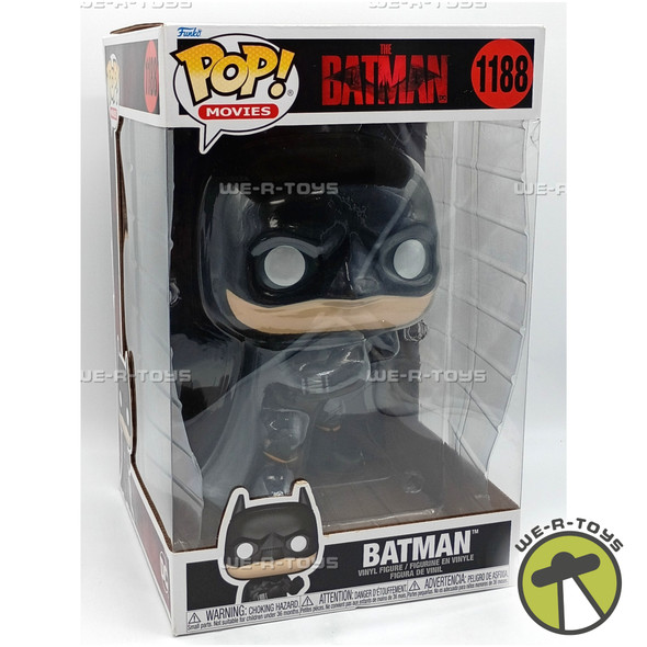 Funko Pop! Movies The Batman 1188 Batman Jumbo Vinyl Pop Action Figure