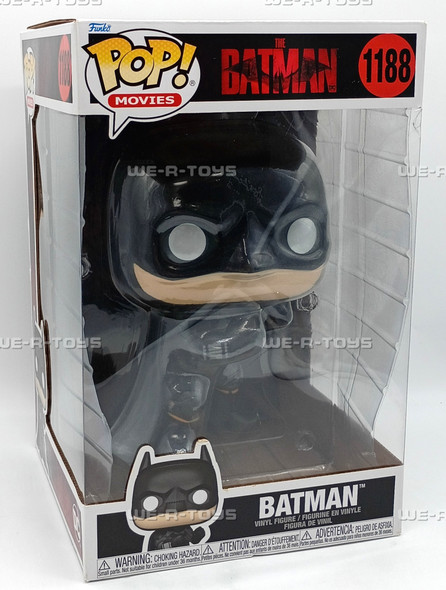 Funko Pop! Movies The Batman 1188 Batman Jumbo Vinyl Pop Action Figure