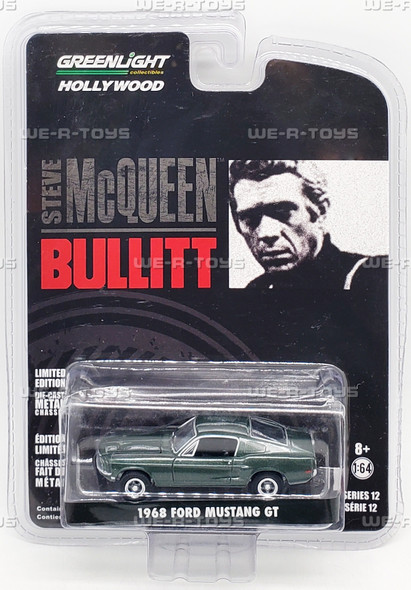 Steve McQueen Bullitt 1968 Ford Mustang GT 1:64 Scale GreenLight 44721