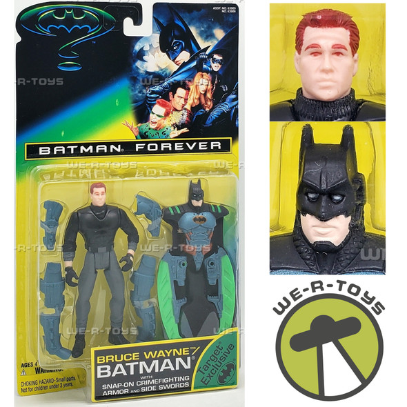 Batman Forever Bruce Wayne Batman with Snap on Armor Figure 1995 Kenner 63906