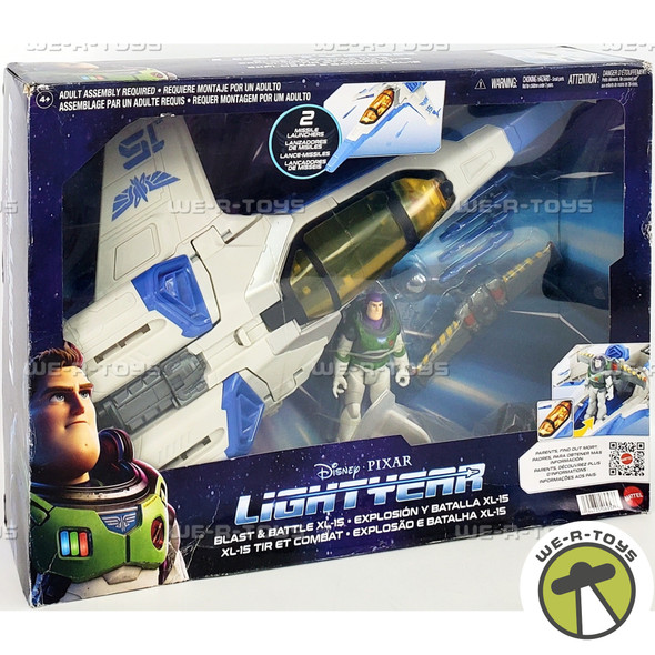 Disney Pixar Lightyear Blast and Battle XL-15 Vehicle Playset 2021 Mattel 06957