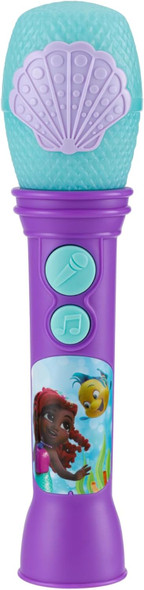 eKids Disney Junior Ariel Microphone Toy for Toddlers, Includes Built-in Music and Lights, Designed for Fans of Ariel Toys