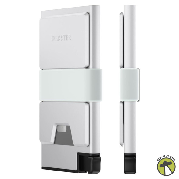Ekster Aluminum Cardholder Wallet - Fits 12 Cards (Silver)