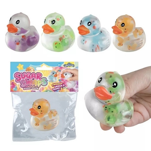 Orb Sugar Swaps Ducky Duck Squishy Sensory Toy Random Color Assortment